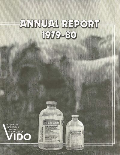 VIDO's annual report cover 1979-1980