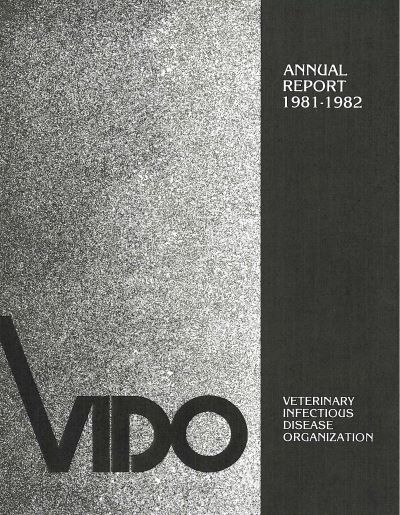 VIDO's annual report cover 1981-1982