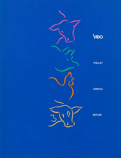 VIDO's annual report cover 1986-1987