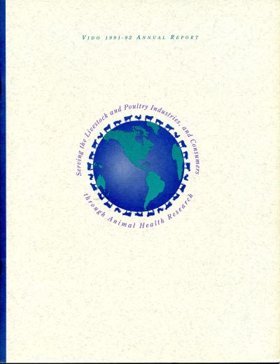 VIDO's annual report cover 1991-1992