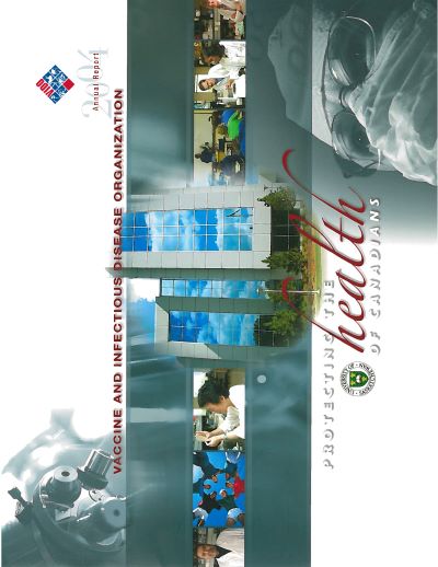 VIDO's annual report cover 2003-2004