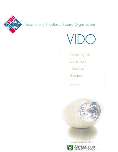 VIDO's annual report cover 2005-2006