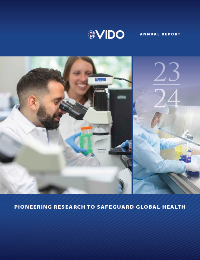 VIDO's 2023-2024 annual report cover