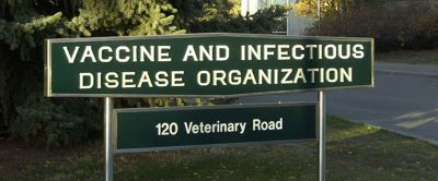 Vaccine and Infectious Disease Organization outdoor sign